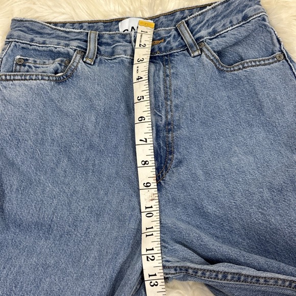 Ganni High Rise Wide Leg Light‎ Wash Jeans  Size 26/32L - Picture 9 of 12